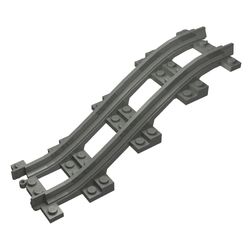 Part 85977 - Train, Track Plastic, Narrow, Ramp, 5 Bricks Elevation ...