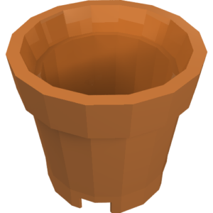 18742 - Container, Bucket 2 x 2 x 2 without Handle Holes