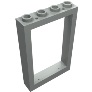 2493b - Window 1 x 4 x 5 with Hollow Studs