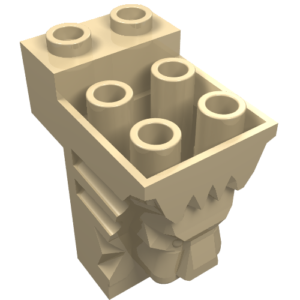 30274 - Brick, Modified 2 x 3 x 3 with Cutout and Lion Head - 6 Hollow Studs