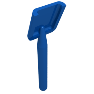 3837 - Minifigure, Utensil Shovel / Spade - Handle with Round End