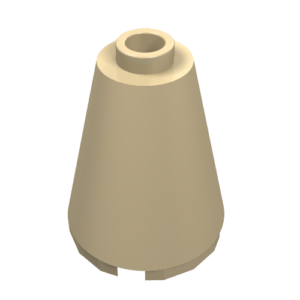 3942c - Cone 2 x 2 x 2 - Open Stud