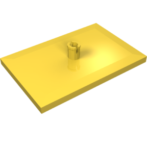 4025 - Train Bogie Plate (Tile, Modified 6 x 4 with 5mm Pin)