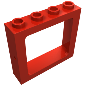 4033 - Window 1 x 4 x 3 Train - Hollow Studs