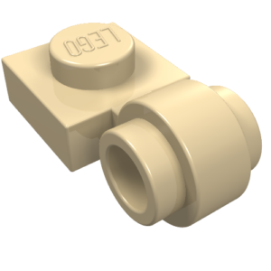 4081b - Plate, Modified 1 x 1 with Light Attachment - Thick Ring