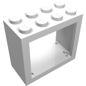 4132 - Window 2 x 4 x 3 - Solid Studs