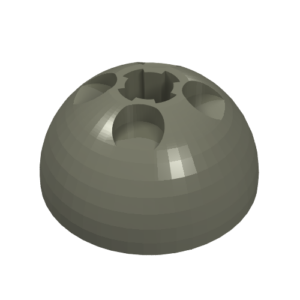 44359 - Cylinder Hemisphere 3 x 3 Ball Turret