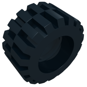 6015 - Tire 21mm D. x 12mm - Offset Tread Small Wide