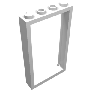 60596 - Door, Frame 1 x 4 x 6 with 2 Holes on Top and Bottom