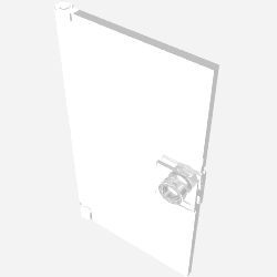 60616 - Door 1 x 4 x 6 with Stud Handle