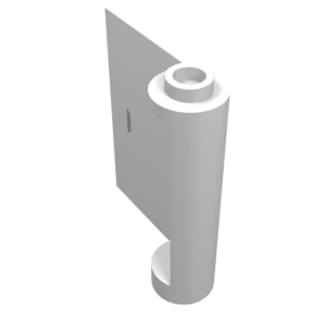 60658 - Door 1 x 3 x 3 Left - Open Between Top and Bottom Hinge