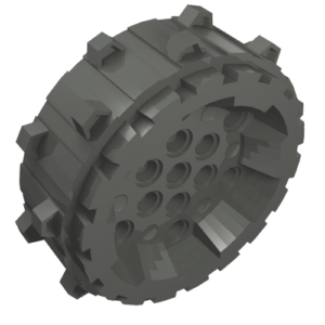 64711 - Wheel Hard Plastic with Small Cleats