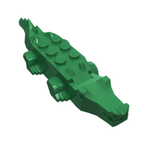 6026c01 - Alligator / Crocodile with 8 Teeth