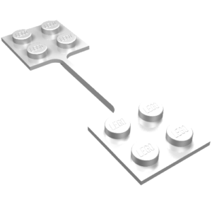 650 - Hinge Coupling Nylon - Two Connected 2 x 2 Plates