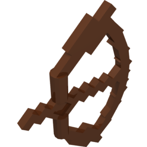 18792 - Minifigure, Weapon Bow, Pixelated with Arrow Drawn (Minecraft)