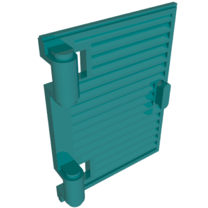 60800a - Shutter for Window 1 x 2 x 3 with Hinges and Handle