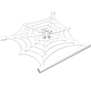 90981 - Spider Web Flat with Hollow Stud, Bar Ends, and Bar