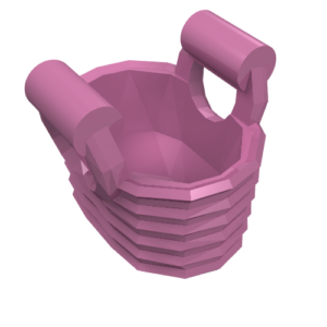 93092 - Minifigure, Utensil Basket - Flexible Rubber