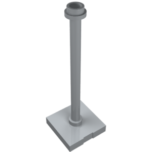 98549 - Support 2 x 2 x 5 Bar on Tile Base with Hollow Stud and Stop Ring