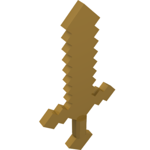 18787 - Minifigure, Weapon Sword Pixelated (Minecraft)