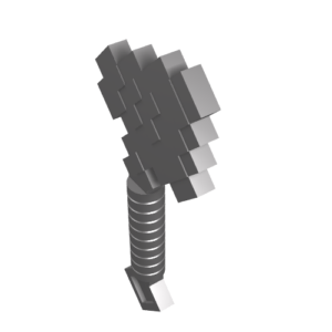 18788 - Minifigure, Utensil Axe, Pixelated (Minecraft)