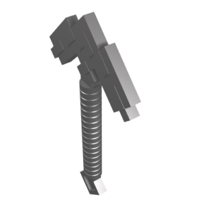 18789 - Minifigure, Utensil Pickaxe Pixelated (Minecraft)