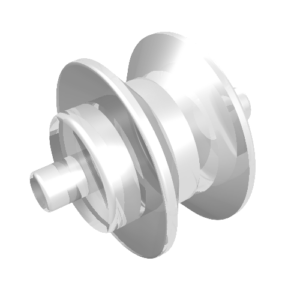 3464 - Wheel Center Small with Stub Axles (Pulley Wheel)